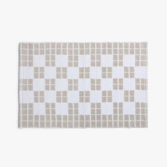 Parachute Other - Parachute - 1'6"x2'6" Cotton Tile Tub Mat Parchment - Parachut Cream